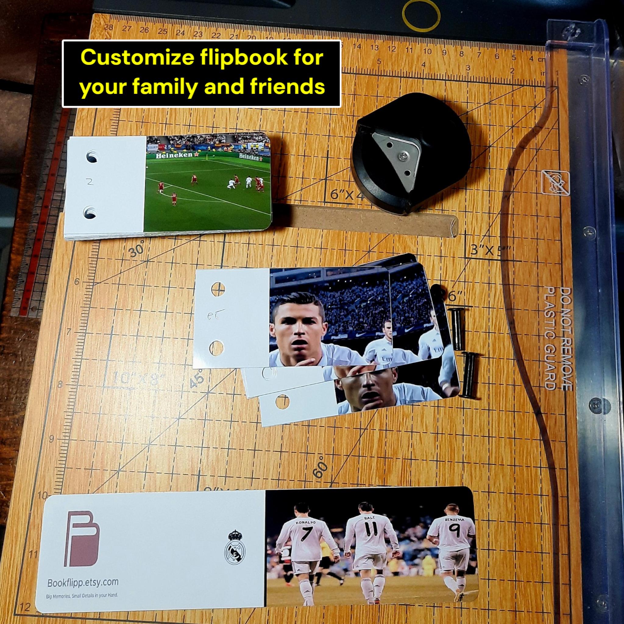 Real Madrid Goal Flipbook – Ronaldo, Bale, Marcelo | Animated Football Gift
